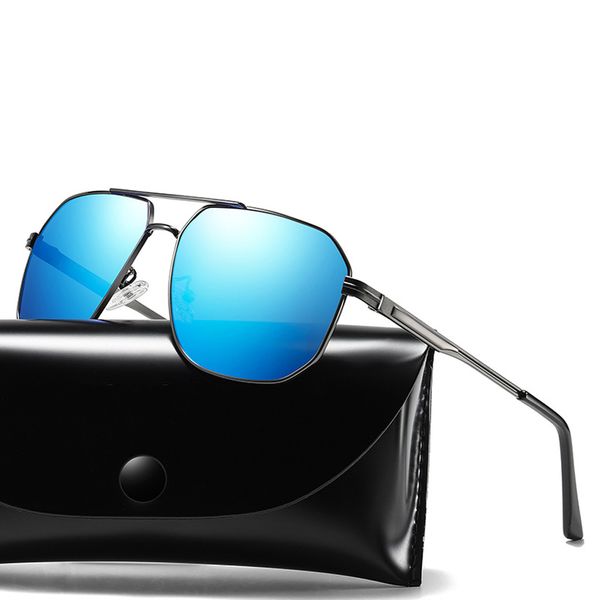 

mengtycei wd201932 new fashion square polarized sunglasses for men driving metal colorful sun glasses 2019 wh, White;black