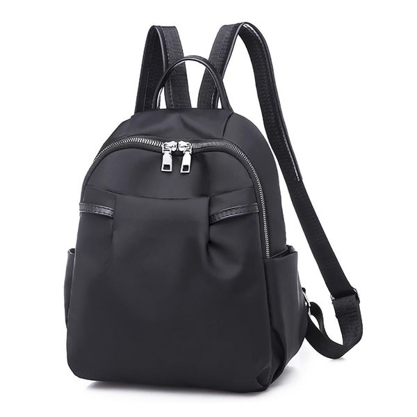

women rucksack student backpack fashion leisure travel backpacks bag nylon solid color backpacks for school teenagers girls #20