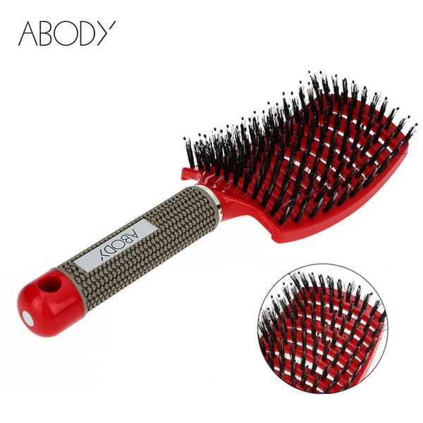 

hair brushes brush scalp hairbrush comb professional women hairdressing supplies tools combs for drop, Silver