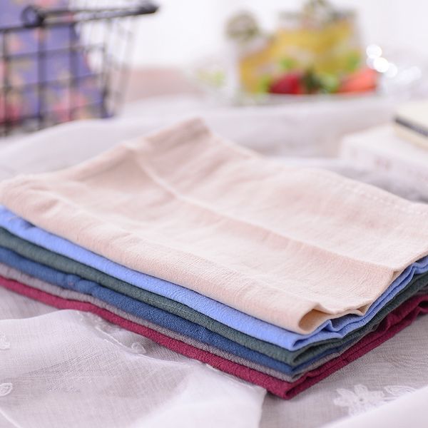 

2pcs японская простая и простая западная салфетка ткань, стол подушка из чистого хлопка абсорбента кухонного полотенце, вино чашка ткань