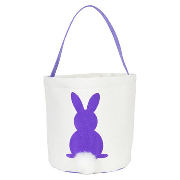 

пасхальный кролик корзины милый зайчик уха кролика сумки printed canvas tote сумки мешка конфеты корзины яичные корзины бесплатная доставка
