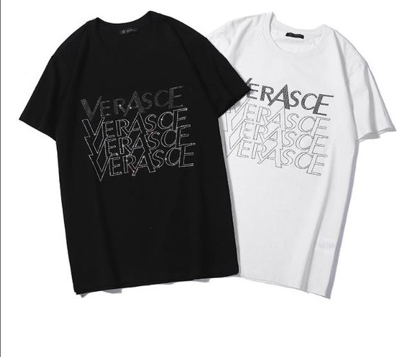 

Summer Mens Tshirts VCE Short Sleeved O-neck Tees Colorful Crystal Printed Tops Fashion Teenagers Skateboard Clothing