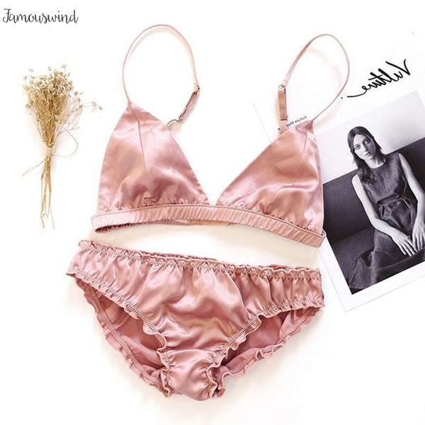 

bralette women set ultrathin and seamless intimate lingerie wire brassiere triangle cup underwear bra comfortable panty set, Red;black