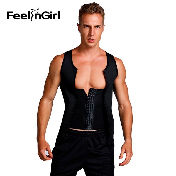 

men's vest body shapers feelingirl 2 steel bones modeling belt slimming shapping waist tranier belly shapewear cincher