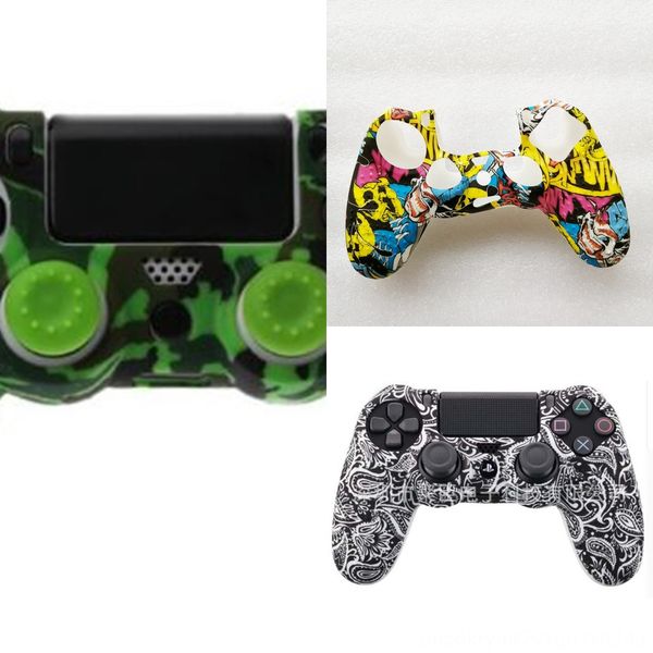 

4enjm больше про цвет камуфляж камуфляж чехол силикагель оболочки защитный чехол для sony dualshock 4 для ps4 в ds4, и силиконовый тонкий ко