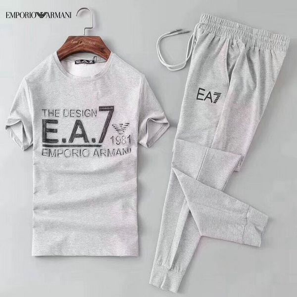 

new men's designer fashion sportswear letter embroidery luxury sportswear short sleeve pullover jogging pants trousers set sportswear, Gray