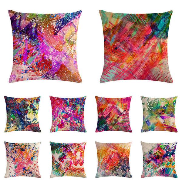 

граффити наволочки животные красочных подушки простой спальня детские врожденные подарки наволочка охватывает 18 дюймы льняных современные z