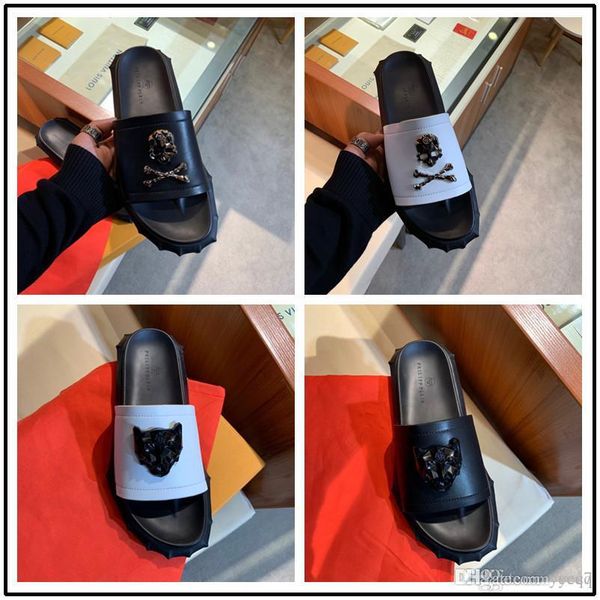 

indoor shoes men slippers summer sandals men flip flops beach sandals slides slippers men shoes sandalias hombre chausson, Black