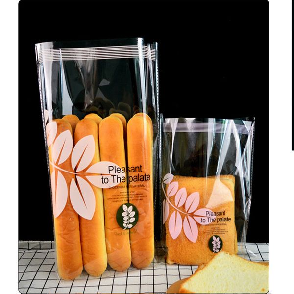 

100pcs baking oil-proof tools take-out wrapping bag useful dust-proof water-proof clean grade bread opp packing