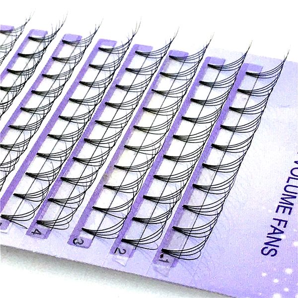 

new 4d russian volume eyelashes extension short stem pre made fans c d curl mink lash selling eyelash individual extensions