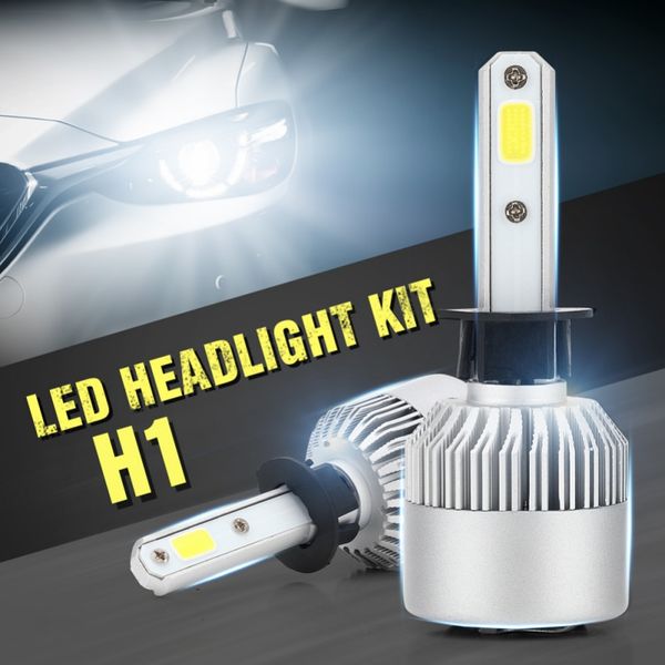 

2019 s2 cob led car light h4 hb2 9004 40w 4000lm led headlight kit power bulbs 6000k headlamps
