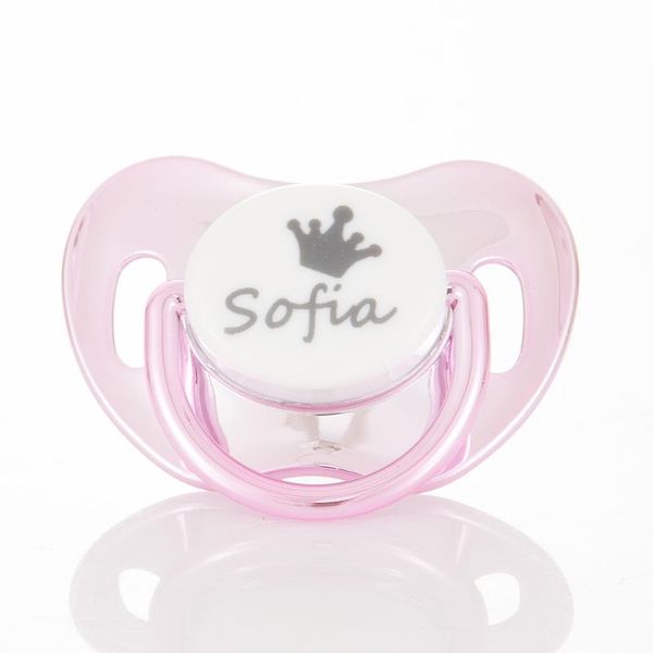 

miyocar custom any name personalized gold pink bling pacifier sgs safe pacifier for baby bpa dummy baby shower gift pp-1111