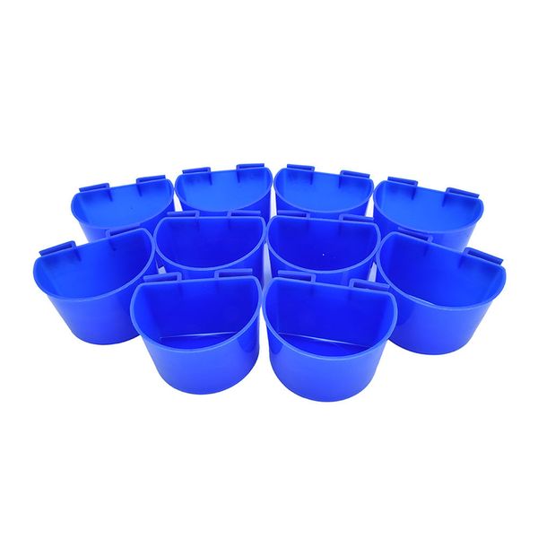 

10 pcs cup hanging water feed cage cups for poultry gamefowl rabbit chicken pigeons
