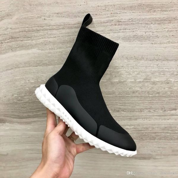 

platform net shoes fashion sandal men/ women genuine leather ankle boots black designer ing