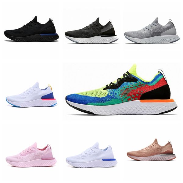 

epic react v2 designer men women fly shoes beach knit sprite belgium pe dusk to dawn betrue oreo gs running sport sneaker 36-45