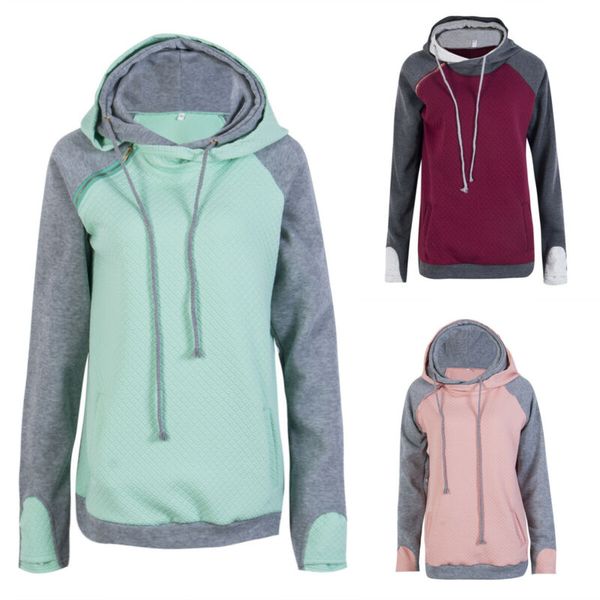 

uk womens casual hoody sweater hooded pullover sweatshirt jumper coat new, White;black