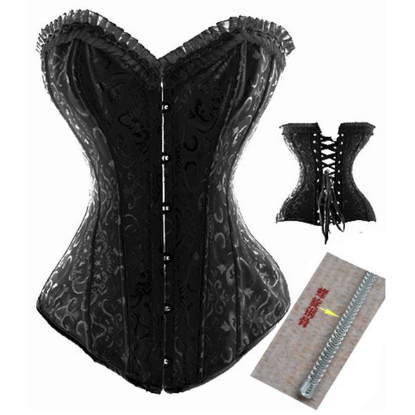 

girdle forwomen waist support corset underbust shaper underwear slimming bustier corsets bride abdomen with steel bone, Black;white