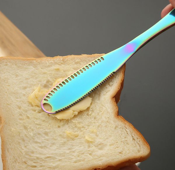 

new product colorful stainless steel western tableware grease knife western tableware bread jam knife explosive cream knife