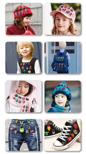 

single sale mickey cartoon pins badges brooches collection diy charms fit hat clothes bags shoes decoration x-mas party gift, White;pink