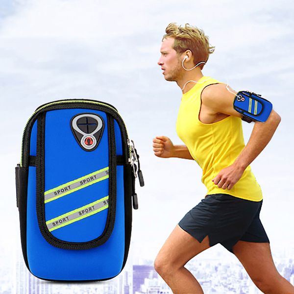 

outdoor bags running bag fitness men women gym belt on hand sport arm band pouch pocket phone case for samsung