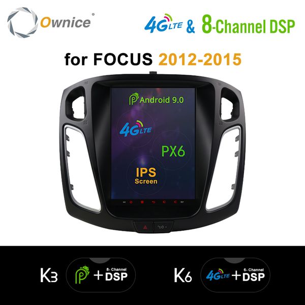 

dsp 9.7" px6 android 9.0 4g lte spdif car dvd for focus 2012 2013 2014 2015 car radio 8core dsp radio multimedia player