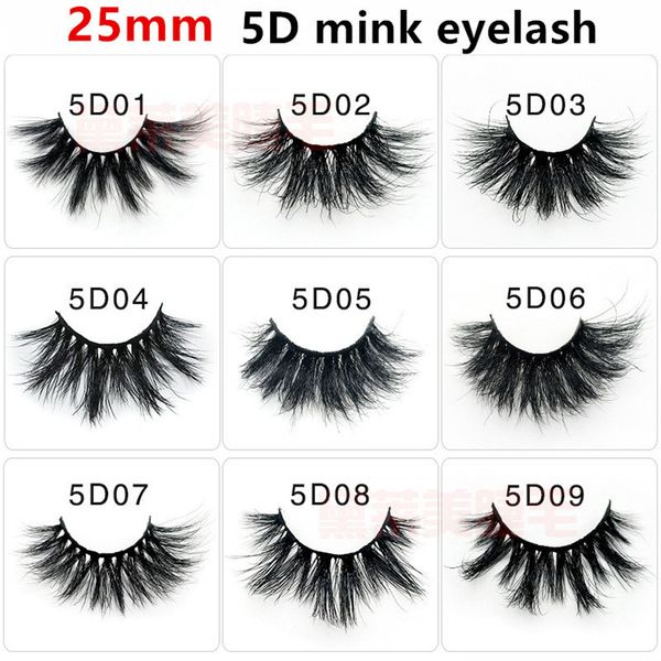

100% 25mm lashes 3d mink eyelashes false eyelashes crisscross natural fake lashes makeup 3d mink lashes extension eyelash dhl free
