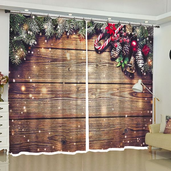 

christmas curtains blackout custom window drapes for bedroom living room kitchen office party backdrop fabric home decorations