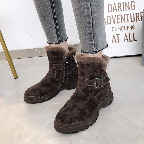 

platform sports shoes woman white ankle boots winter footwear zipper booties ladies round toe australia luxury designer, Black