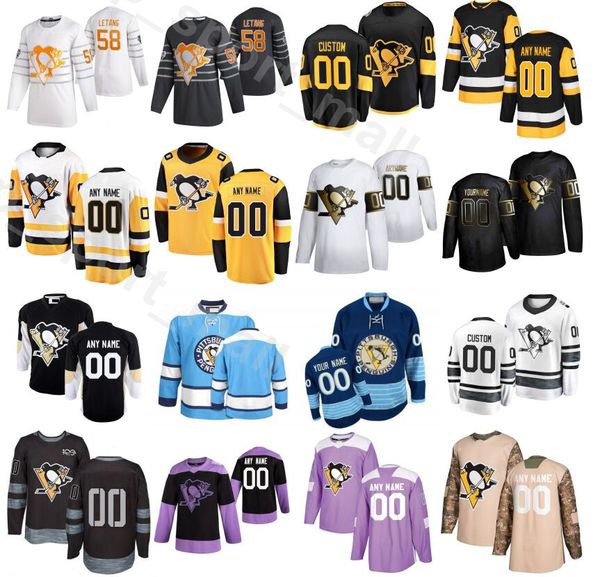 

customized pittsburgh penguins 2020 fights cancer 24 dominik kahun jersey men ice hockey 6 john marino 13 brandon tanev 12 dominik simon, Black;red