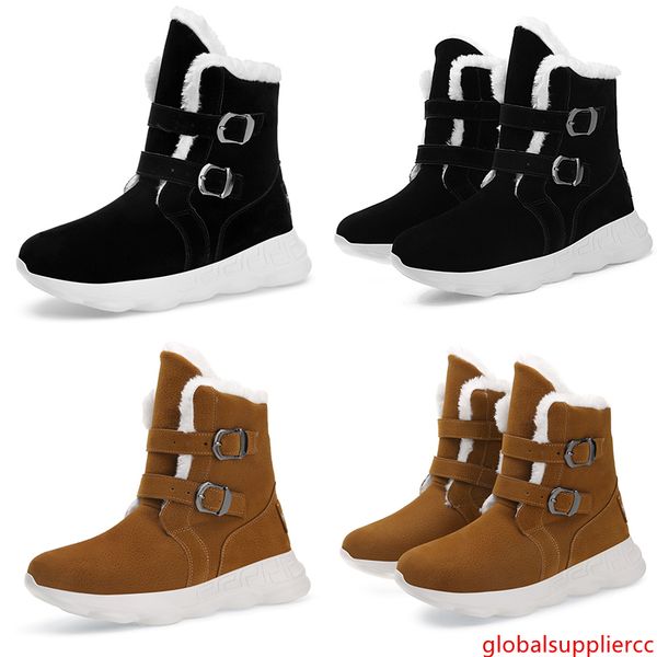 

button designer soft plush man men boots style1 chestnut triple black gray brown fashion mens sneakers boot trainers outdoor walking shoes