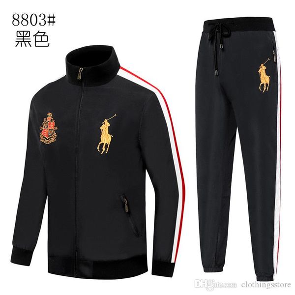 

ральф мужской костюм лорен классический высокое качество trend wild jacket boutique вышивание set street hip hop куртка продам штаны, Gray