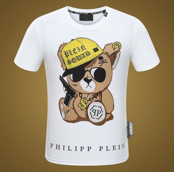 

Printed phillip plain t hirt fa hion ca ual fitne cool o neck men 039 bear t hirt ummer hort leeve men clothing 8848