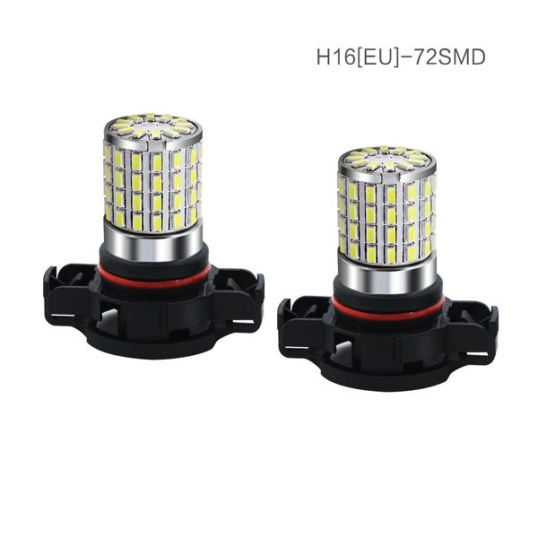 

10pcs h11 h8 h16 led car fog bulbs hb3/9005 9006/hb4 5202 h16 led high power 72smd 3014 cars daytime running light drl lamp