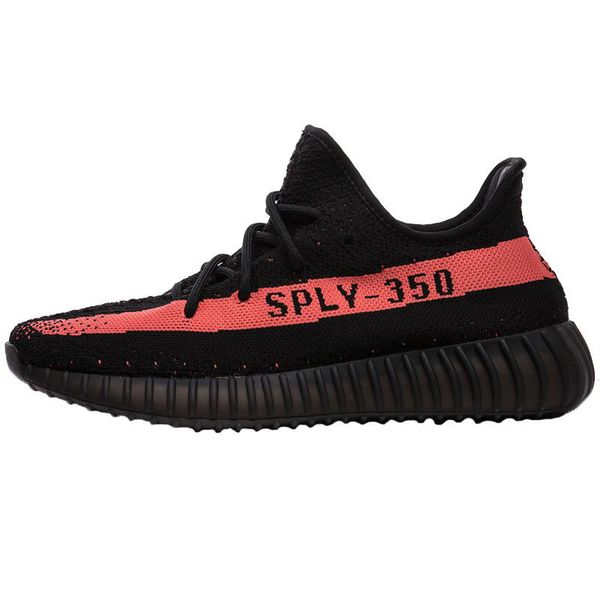 

350 v2 true form hyperspace clay static belgua running shos semi bred orange grey kanye west sneakers