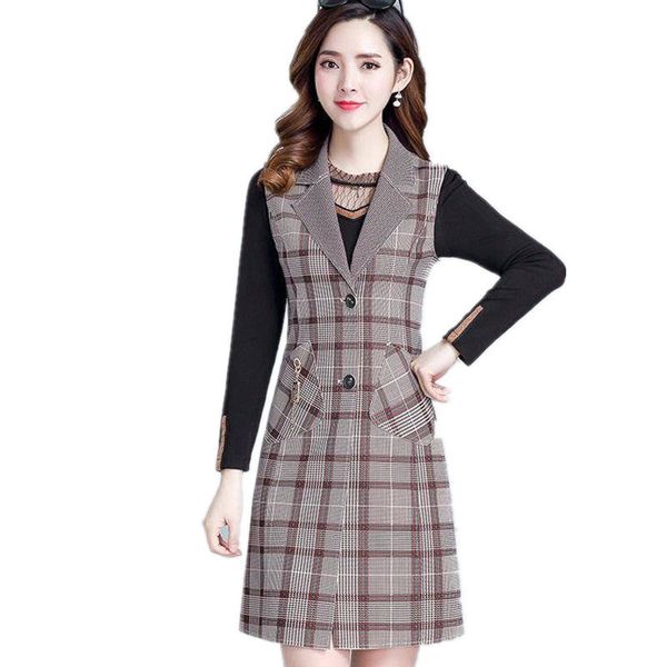 

plus size 5xl elegant fashion mom's vest long red women's sleeveless jacket cotton women's vest feminine coat long waistcoat, Black;white