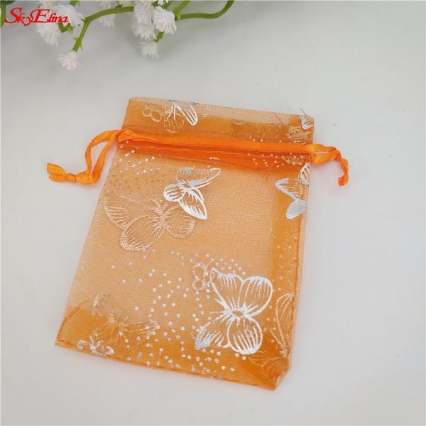 

50pcs 7x9cm white snowflake yarn with gold foil bags jewelry jewelery bags christmas gift bag eugen yarn bag 6zsh330