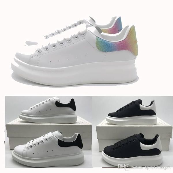 

2020 new designer shoes platform reflective party italy luxury shoes leather designer boots shoes daddy luxury sneaker leather size with box, Black