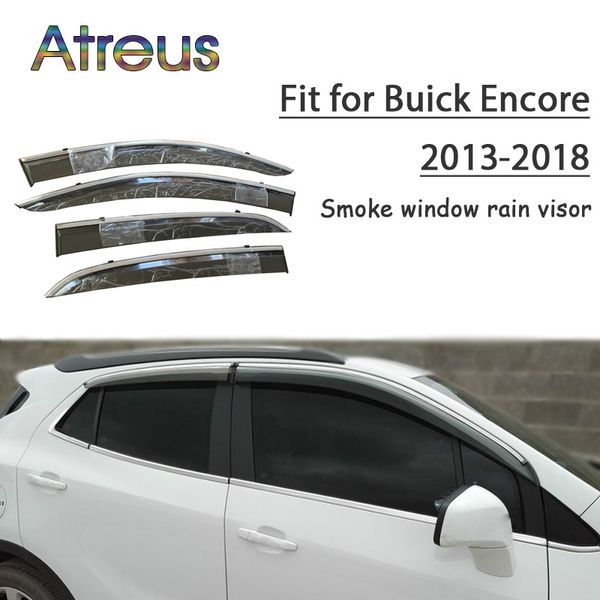

atreus 1set abs for 2018 2017 2016 2015 2014 2013 buick encore accessories car vent sun deflectors guard smoke window rain visor