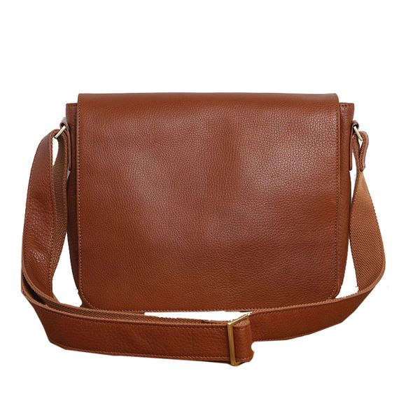 

designer-lanspace genuine leather men's shoulder bag leisure handbag cow leather bag japanese style