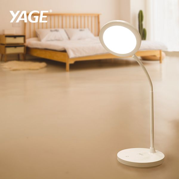 

yage touch switch 3 light colors rotatable desk lamp eye protection 1200mah 18650 stepless dimming usb 8.4w led light table lamp yg-t403