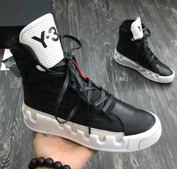 

2019 new kanye west y-3 noci0003 red white black gray blue high-men sneakers fashion genuine leather y3 casual shoes boots