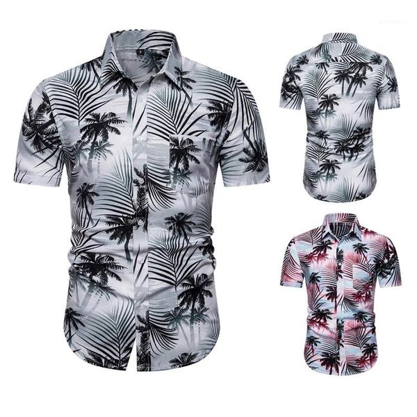 

рукав summer beach mens конструктора рубашка мужская одежда отдыха мужская повседневная рубашка короткие, White;black