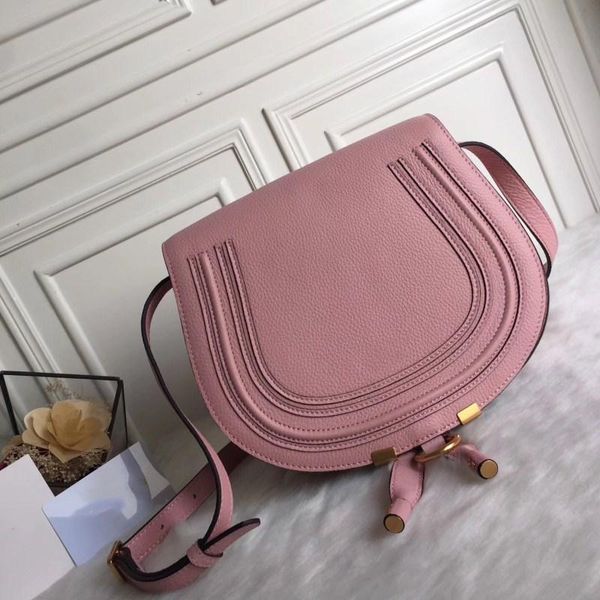 

2019 famous fashion design women bag genuine leather mini bag shoulder messenger saddle bag