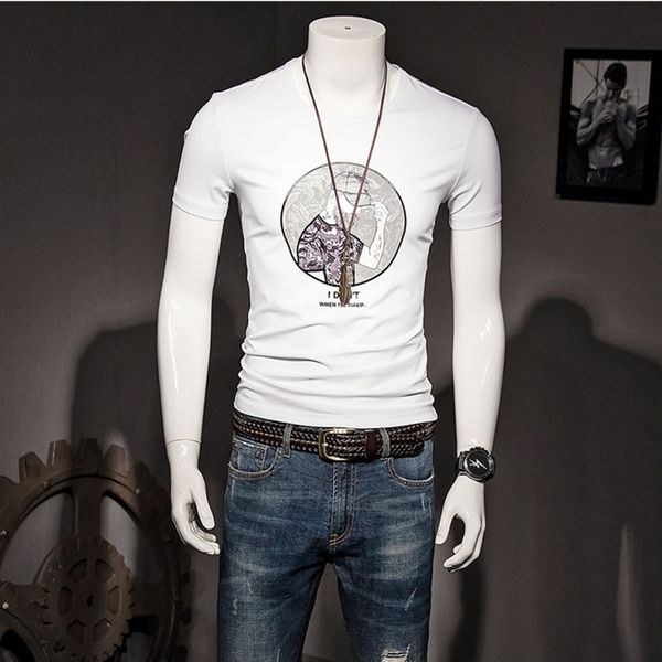 

2020 новая мода мужская одежда летняя повседневный streetwear дизайнер футболка смесь crew neck коротким рукавом белая футболка, White;black