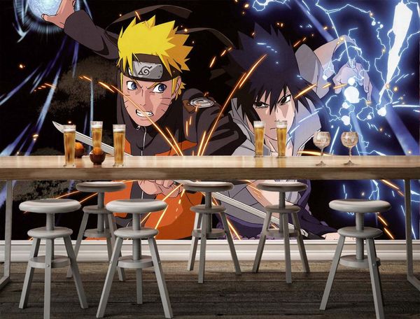 

self-adhesive] 3d naruto 7512533 japan anime wall paper mural wall print decal murals