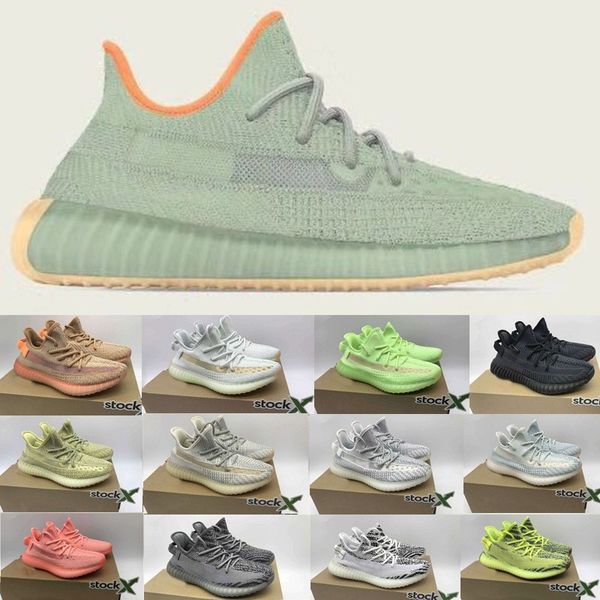 

new kanye west earth desert sage yeezreel black static antlia synth reflective gid glow true form clay men women casual shoes