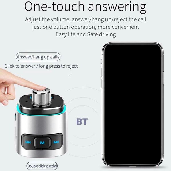 

car mp3 player fm transmitter bluetooth receiver qc3.0 fast charge car charger u disk / tf card lossless music hands-phone