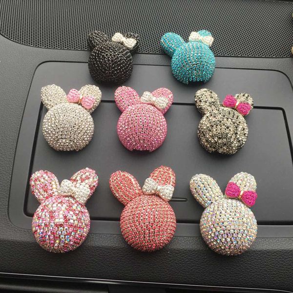 

car parfume car-styling rhinestone cute shape diamond bow perfume car air freshener