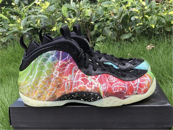 

горячие аутентичные 2020 пена posite один пекин планета обручи зеленый удар черный баскетбол обувь мужчины real carbon fiber светящиеся крос