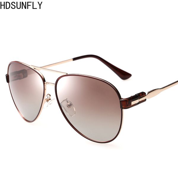 

hdsunfly 100% polarized sunglasses aviation elegant women anteojos sun glasses for female eyewear uv400 y200420, White;black